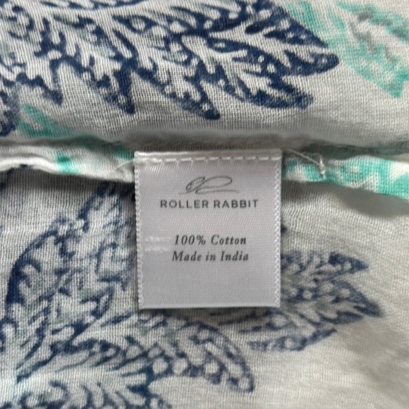 Roller Rabbit Serafina Floral Tunic Dress Womens Medium Fringe Hem Lightweight - Picture 10 of 12